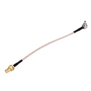 Cavo CRC9 maschio a SMA femmina da 15 cm, CRC9 90° Elbow to SMA (Braided)