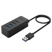 ORICO W5P-U3-100 HUB desktop USB 3.0 a 4 porte con cavo micro USB da 100 cm Alimentatore, W5P-U3-100 Black, W5P-U3-100 White
