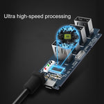 ORICO W5P-U3-100 HUB desktop USB 3.0 a 4 porte con cavo micro USB da 100 cm Alimentatore, W5P-U3-100 Black, W5P-U3-100 White