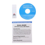 Adattatore wireless WiFi USB 802.11ac con supporto dual-band da 2,4 GHz/5 GHz