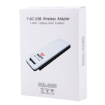 Adattatore wireless WiFi USB 802.11ac con supporto dual-band da 2,4 GHz/5 GHz