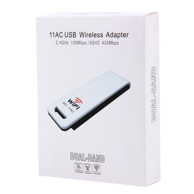 Adattatore wireless WiFi USB 802.11ac con supporto dual-band da 2,4 GHz/5 GHz