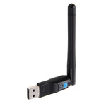 Adattatore wireless WiFi USB Bluetooth 4.0 2 in 1 + 150 Mbps 2,4 GHz con antenna esterna 2D1