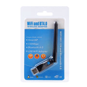 Adattatore wireless WiFi USB Bluetooth 4.0 2 in 1 + 150 Mbps 2,4 GHz con antenna esterna 2D1