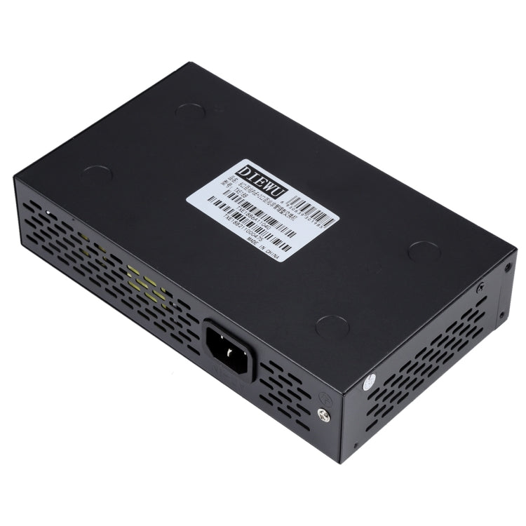 Switch POE a 8 porte 10/100Mbps Switch di rete Power Over Ethernet IEEE802.3af per dispositivi AP di telefoni VoIP con telecamera IP, 8 Ports Black