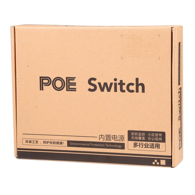 Switch POE a 8 porte 10/100Mbps Switch di rete Power Over Ethernet IEEE802.3af per dispositivi AP di telefoni VoIP con telecamera IP, 8 Ports Black