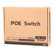 Switch POE a 8 porte 10/100Mbps Switch di rete Power Over Ethernet IEEE802.3af per dispositivi AP di telefoni VoIP con telecamera IP, 8 Ports Black