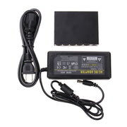 Switch POE a 5 porte 10/100Mbps Switch di rete Power Over Ethernet IEEE802.3af per dispositivi AP di telefoni VoIP con telecamera IP, 5 Ports Black
