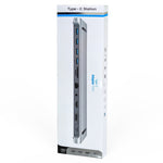 AD-059 11 in 1 da USB-C/Tipo-C a 4K HDMI + VGA + Slot per scheda SD/TF + Gigabit Ethernet + 3,5 mm AUX + USB-C/Tipo-C + 4 HUB Docking Station multifunzione USB 3.0, 11 in 1