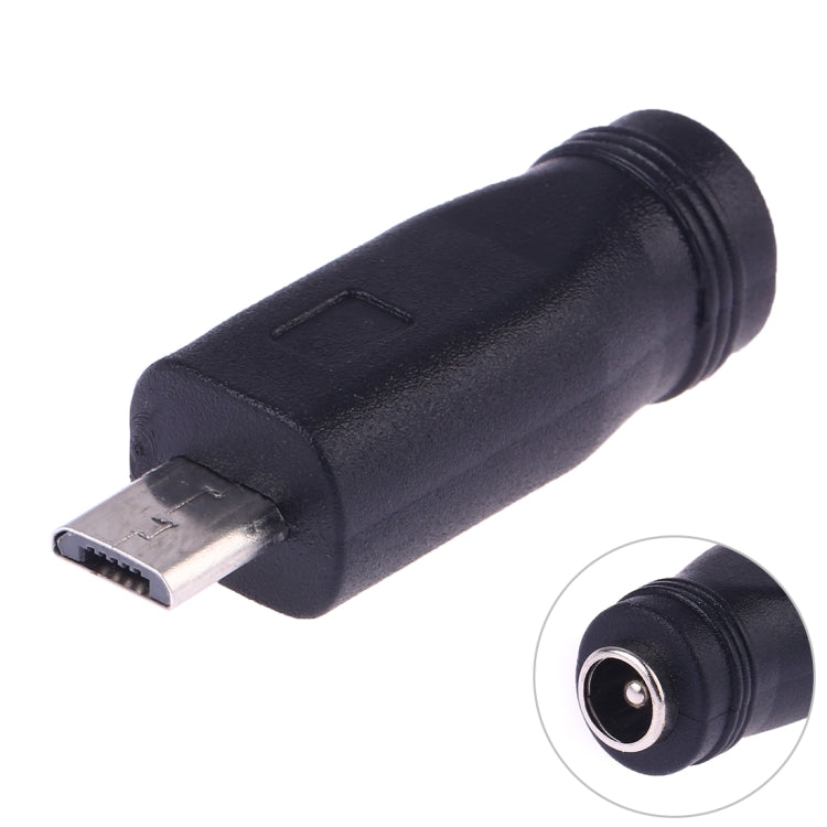 Convertitore di alimentazione DC 5,5 x 2,1 mm femmina a micro USB maschio
