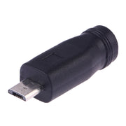 Convertitore di alimentazione DC 5,5 x 2,1 mm femmina a micro USB maschio