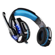 KOTION EACH G9000 Cuffie da gioco da 3,5 mm Cuffie con microfono Fascia per capelli con luce LED per laptop/tablet/telefoni cellulari, Lunghezza cavo: circa 2,2 m, G9000