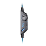 KOTION EACH G9000 Cuffie da gioco da 3,5 mm Cuffie con microfono Fascia per capelli con luce LED per laptop/tablet/telefoni cellulari, Lunghezza cavo: circa 2,2 m, G9000