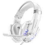 KOTION EACH G9000 Cuffie da gioco da 3,5 mm Cuffie con microfono Fascia per capelli con luce LED per laptop/tablet/telefoni cellulari, Lunghezza cavo: circa 2,2 m, G9000