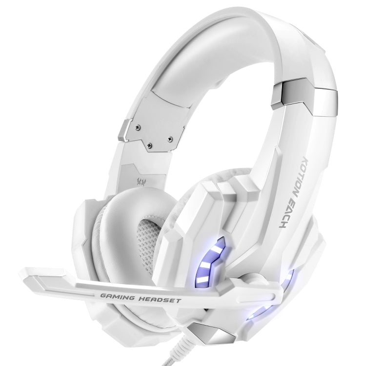 KOTION EACH G9000 Cuffie da gioco da 3,5 mm Cuffie con microfono Fascia per capelli con luce LED per laptop/tablet/telefoni cellulari, Lunghezza cavo: circa 2,2 m, G9000