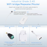 VONETS VAP11G-500S CPE ad alta potenza 20dbm Mini WiFi 300Mbps Bridge Ripetitore WiFi Ripetitore di segnale, Wireless esterno punto a punto, Nessun ostacolo, VAP11G-500