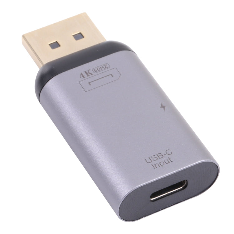 2 in 1 4K 60Hz DP maschio a ricarica USB-C/Type-C + adattatore USB-C/Type-C femmina, DP