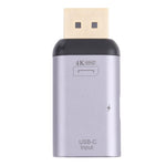 Adattatore USB-C femmina a DisplayPort maschio 4K 60Hz con ricari