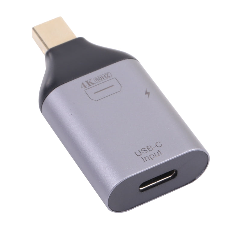 Mini DP maschio 2 in 1 4K 60Hz a ricarica USB-C/Type-C + adattatore USB-C/Type-C femmina, Mini DP