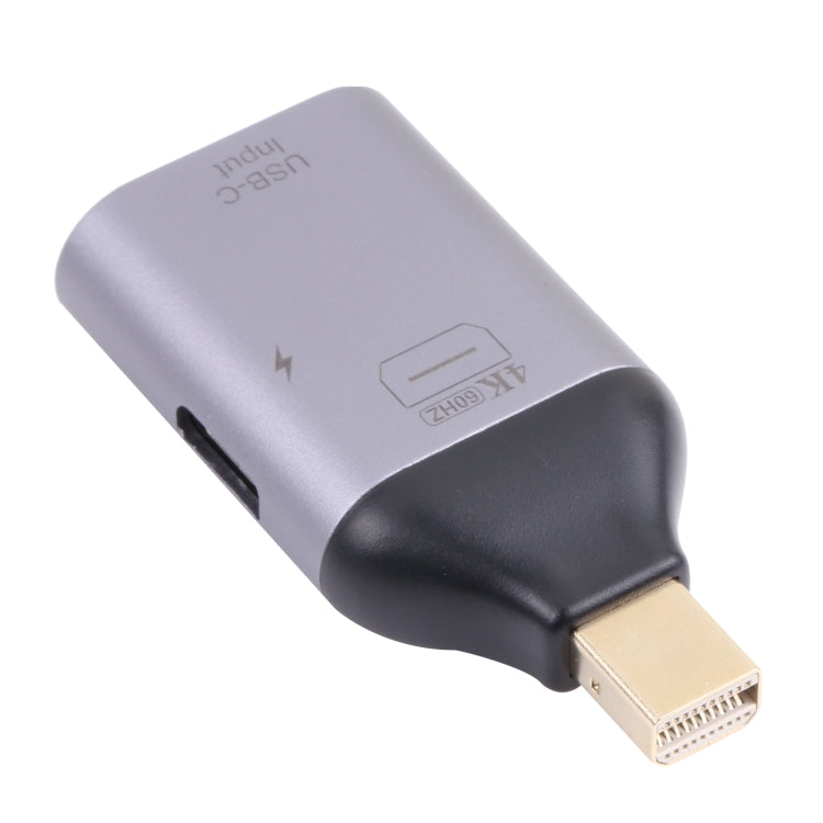 Adattatore Mini DP maschio a USB-C femmina con ricarica 4K 60Hz
