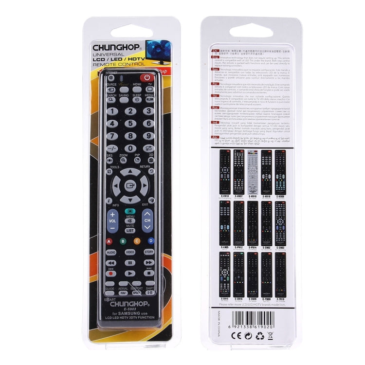 CHUNGHOP E-S903 Universal Remote Control for SAMSUNG LED LCD HDTV 3DTV, for SAMSUNG TV