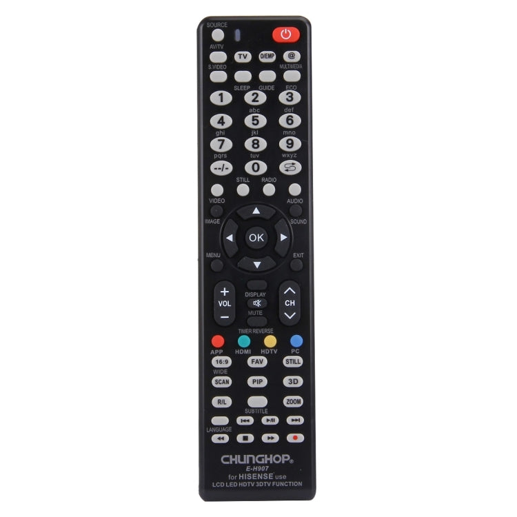 CHUNGHOP E-H907 Universal Remote Control for HISENSE LED LCD HDTV 3DTV, for HISENSE TV