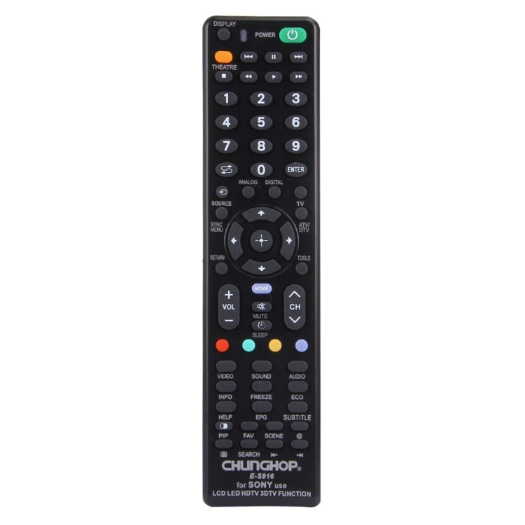 CHUNGHOP E-S916 Universal Remote Control for SONY LED LCD HDTV 3DTV, For SONY TV