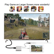 Adattatore 3 in 1 da 8 pin a HDMI/VGA/audio