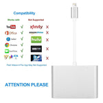 Adattatore 3 in 1 da 8 pin a HDMI/VGA/audio