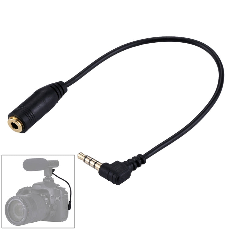 Cavo di prolunga per microfono con auricolare jack audio maschio-femmina da 20 cm da 3,5 mm, 3.5mm Male to Female(Black)