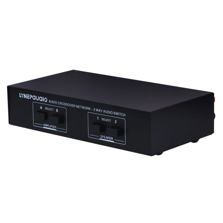 B822 Passive Speaker Switch 2 Channel Power Amplifier Audio Switch Speaker, 2 Inputs and 2 Outputs