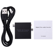 NK-Q7 Tendak SPDIF ottico Toslink a coassiale / Da coassiale a ottico SPDIF Toslink Convertitore audio digitale bidirezionale Swtich a 2 vie, SPDIF to Coaxial