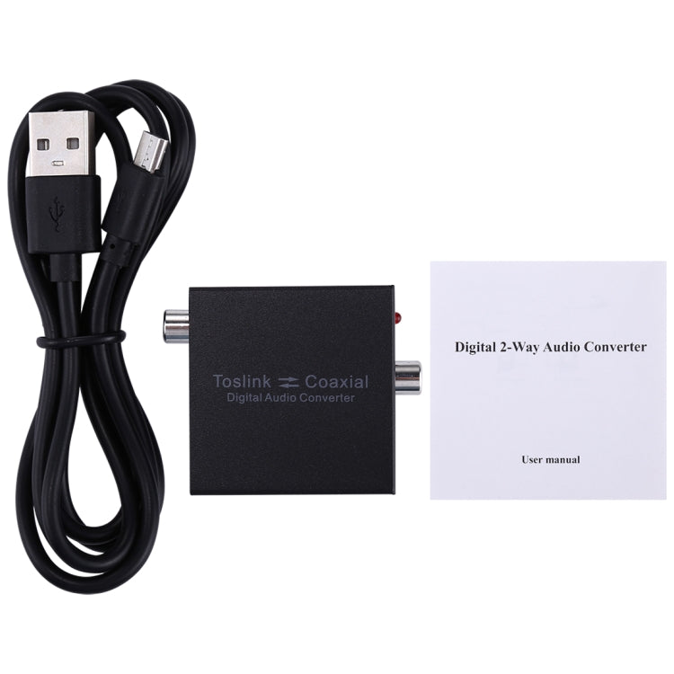 NK-Q7 Tendak SPDIF ottico Toslink a coassiale / Da coassiale a ottico SPDIF Toslink Convertitore audio digitale bidirezionale Swtich a 2 vie, SPDIF to Coaxial