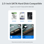 ORICO 2577U3 Grid Texture Design Scatola per disco rigido USB 3.0 in ABS da 2,5 pollici, 2577U3-V1