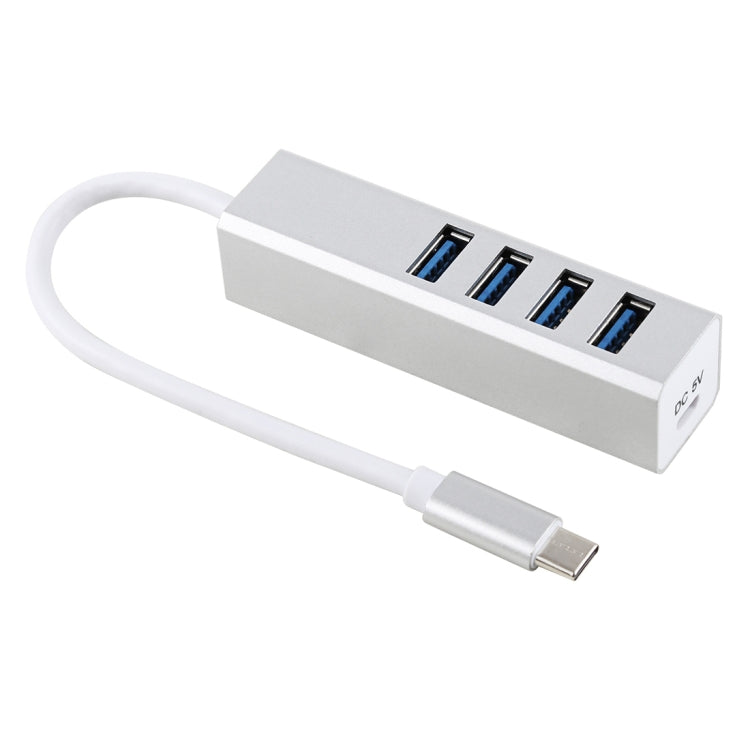 Convertitore HUB da USB 3.0 a USB-C/Type-C da 5 Gbps Super Speed Self/Bus Power 4 porte, Type-C