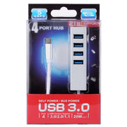 Convertitore HUB da USB 3.0 a USB-C/Type-C da 5 Gbps Super Speed Self/Bus Power 4 porte, Type-C