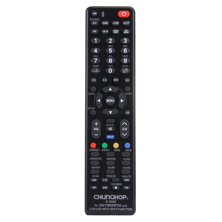 CHUNGHOP E-S902 Universal Remote Control for SKYWORTH LED TV / LCD TV / HDTV / 3DTV, for SKYWORTH TV