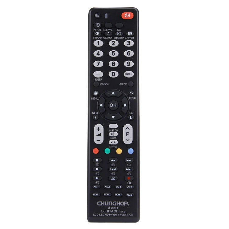 CHUNGHOP E-H918 Universal Remote Control for HITACHI LED TV / LCD TV / HDTV / 3DTV, for HITACHI TV