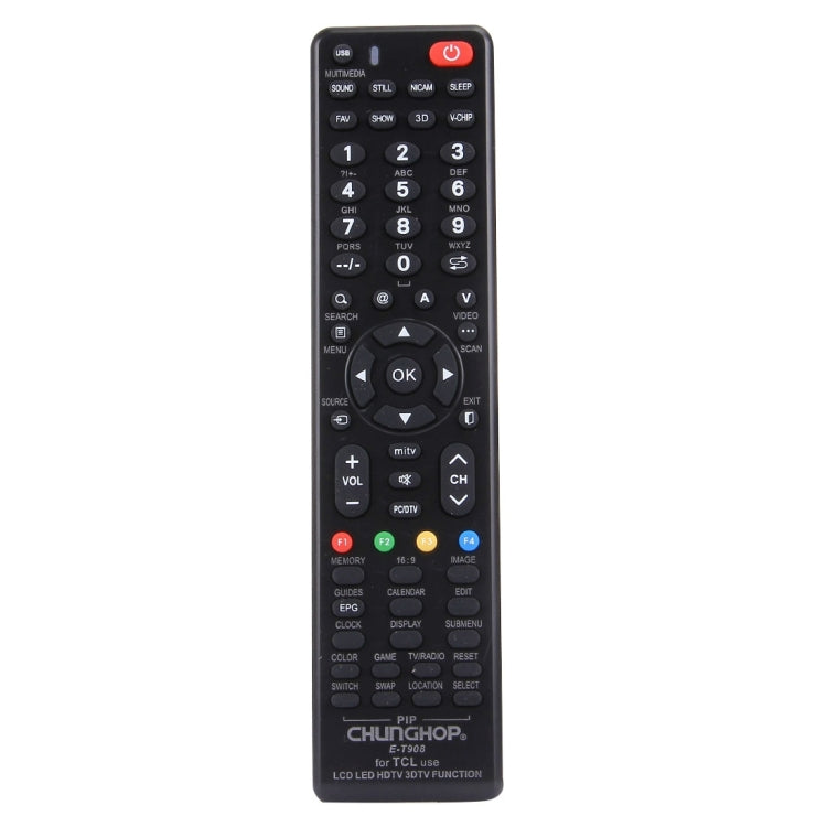 CHUNGHOP E-T908 Universal Remote Control for TCL LED TV / LCD TV / HDTV / 3DTV, for TCL TV