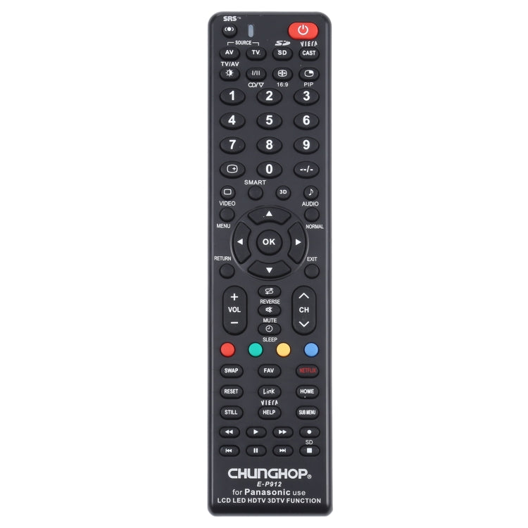 CHUNGHOP E-P912 Universal Remote Control for PANASONIC LED TV / LCD TV / HDTV / 3DTV, for PANASONIC TV