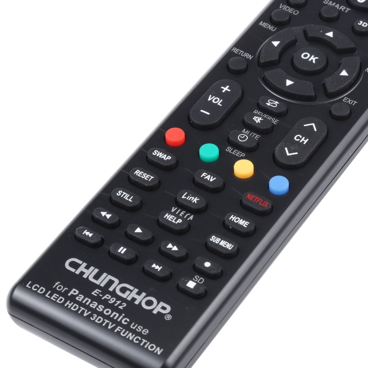 CHUNGHOP E-P912 Universal Remote Control for PANASONIC LED TV / LCD TV / HDTV / 3DTV, for PANASONIC TV