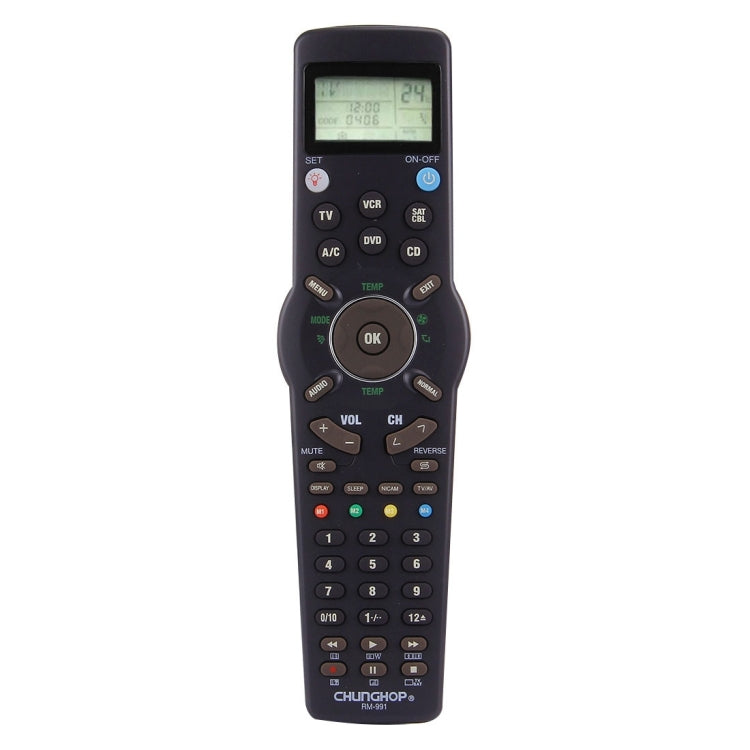 CHUNGHOP RM-L991 Universal LCD Remote Control with Learning Function for TV VCR SAT CBL DVD CD A/C, RM-L991