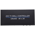 Processore di giunzione multi-schermo con controller da parete per TV HDMI BT14 Ultra HD 4K x 2K 2X2, Ultra HD 4K x 2K