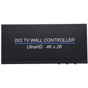 Processore di giunzione multi-schermo con controller da parete per TV HDMI BT14 Ultra HD 4K x 2K 2X2, Ultra HD 4K x 2K