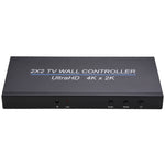 Processore di giunzione multi-schermo con controller da parete per TV HDMI BT14 Ultra HD 4K x 2K 2X2, Ultra HD 4K x 2K