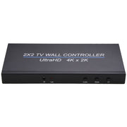 Processore di giunzione multi-schermo con controller da parete per TV HDMI BT14 Ultra HD 4K x 2K 2X2, Ultra HD 4K x 2K