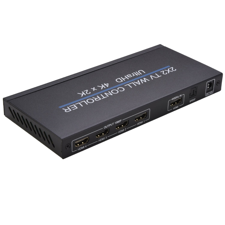 Processore di giunzione multi-schermo con controller da parete per TV HDMI BT14 Ultra HD 4K x 2K 2X2, Ultra HD 4K x 2K