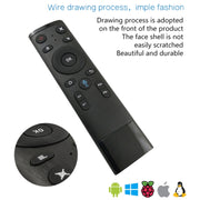 Q5 2.4G RF 3D Brushed Fashion Sense Voice Version Universal Air Mouse Remote Control