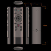 Q5 2.4G RF 3D Brushed Fashion Sense Voice Version Universal Air Mouse Remote Control