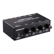 LINEPAUDIO B895 Five-Channel Stereo Microphone Mixer with Headphone Monitoring